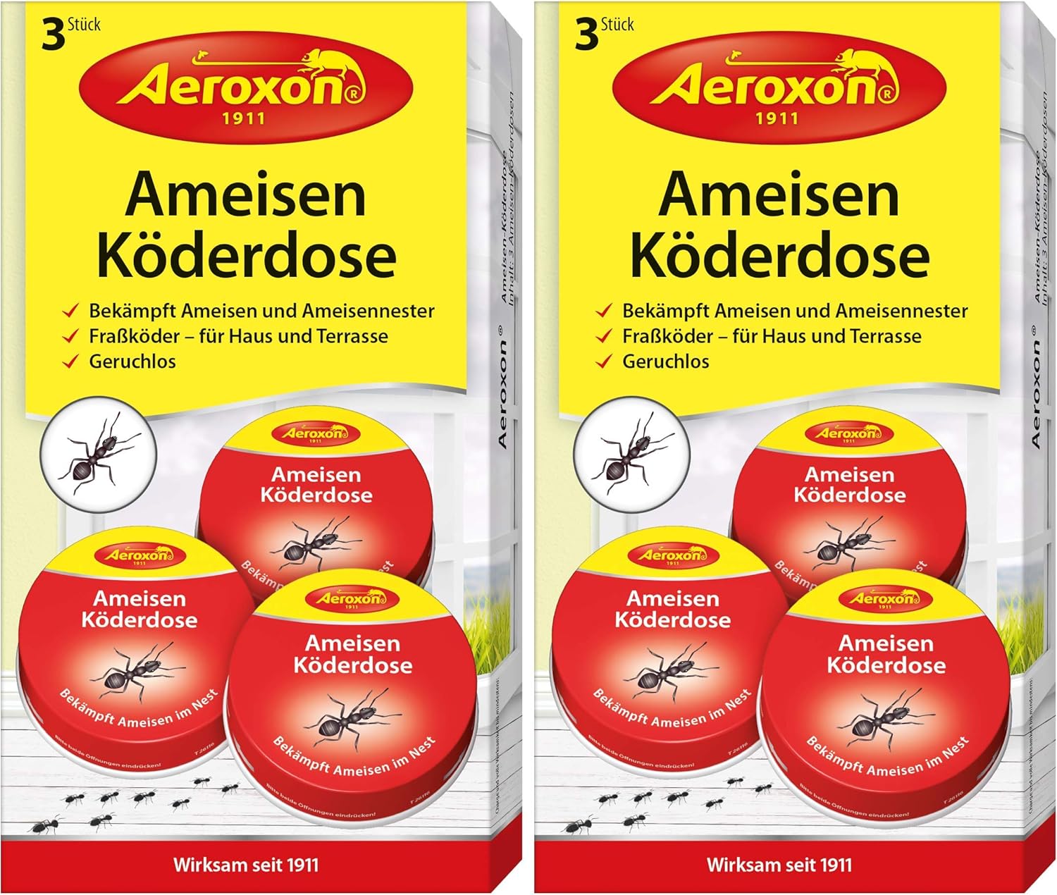 Aeroxon Ameisenfalle 2x3 Dosen