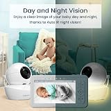 Babysense HD Video Baby Monitor with Night Light and Movement Monitor view 3