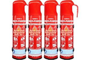 ZIQIANHARD Fire Extinguisher for Home, 4 Pack Vehicle Fire Extinguishers with Mount, Portable Fire Extinguisher Effective on A, B, C, K Fires, Water-Based Extinguisher for Car Boat Truck Office Kitchen Garage