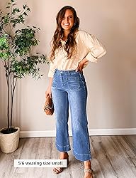 luvamia Wide Leg Jeans for Women Trendy High