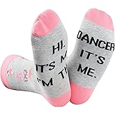 Dancer Gift - 'Hi It's Me I'm The Dancer' Socks for Dance Teacher Appreciation, Coach, and Lover