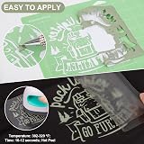 VINYL FROG Heat Transfer Vinyl Roll 12x5ft Maroon Khaki Green HTV view 3