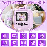 YKSLEMON Kids Camera Instant Print 48MP 1080P Video 32GB Card Unicorn Cover view 6