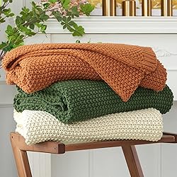 Longhui bedding Chunky Cable Knit Throw Blanket
