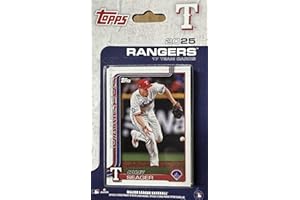 TOPPS TOTAL Texas Rangers 2025 Topps Factory Sealed 17 Card Team Set Featuring Corey Seager, Adolis Garcia and Josh Jung with Dustin Harris and Kumar Rocker Rookie Cards Plus