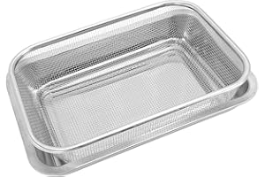 Gatuida Stainless Steel Frying Basket with Drain Rack and Baking Tray Set, Oil Drip Strainer for Kitchen