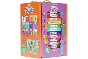 A Case of Numberblocks - 12 Title Board Book Collection Carry Case, Ideal for Holidays and Early Learning and Preschool Ages!
