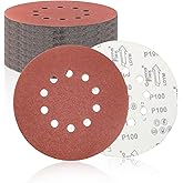 SenmaiTools 20 Pack 9 Inch 10 Hole 240 Grit Hook & Loop Sanding Discs - Aluminum Oxide Sander Disc Grinding Abrasive Sandpape
