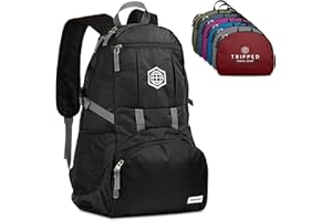 TRIPPED TRAVEL GEAR Travel Backpack- Packable lightweight daypack for hiking, gym, and airplane