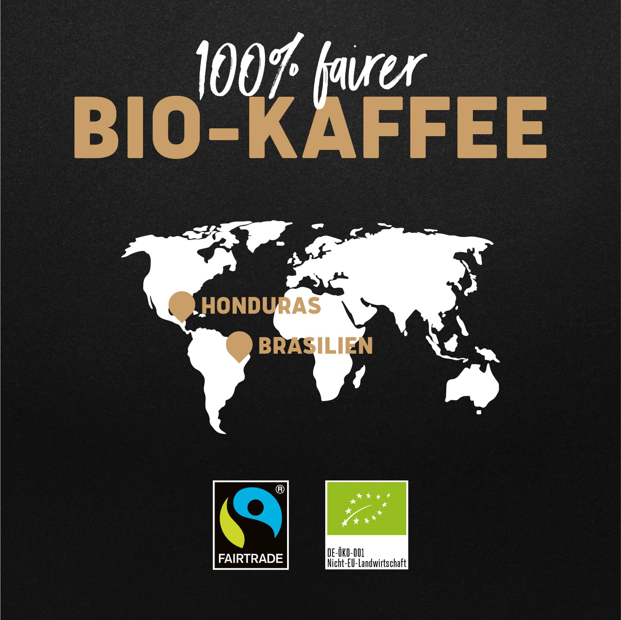Landpark Bio Kaffee Crema 500g (4er Pack) - 100% Arabica Kaffeebohnen - Medium Roast - Säurearmer Bohnenkaffee - Fair Trade gehandelt 3