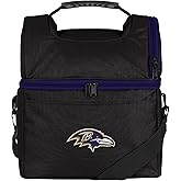 FOCO NFL Unisex-Adult NFL Team Logo Solid Double Compartment Cooler