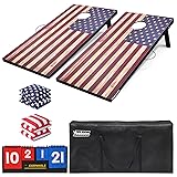 Cornhole Set, Regulation Size Cornhole Boards with