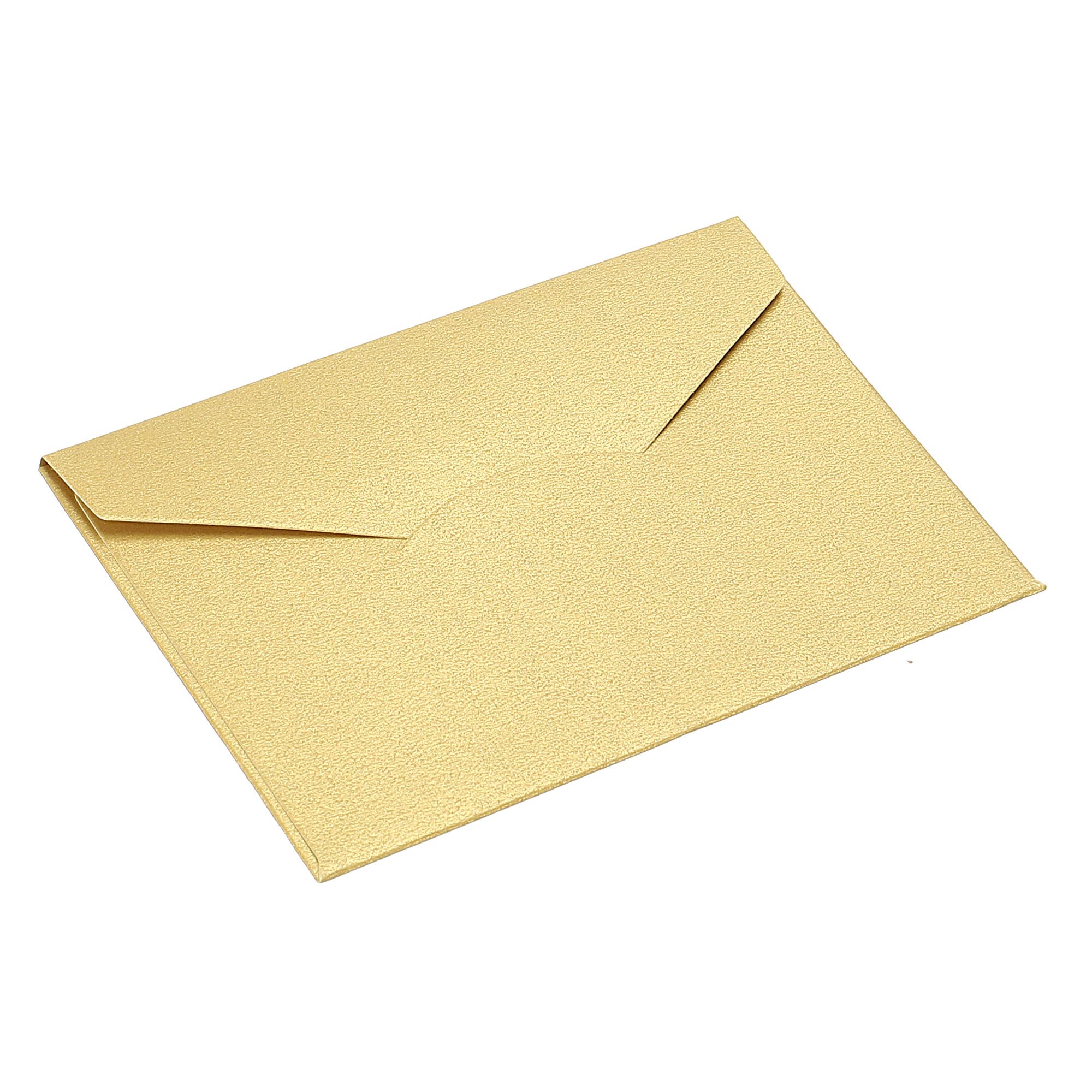 PATIKIL V Flap Envelopes, 50 Pack Colorful Invitation Envelope for Business Wedding Birthday, Golden