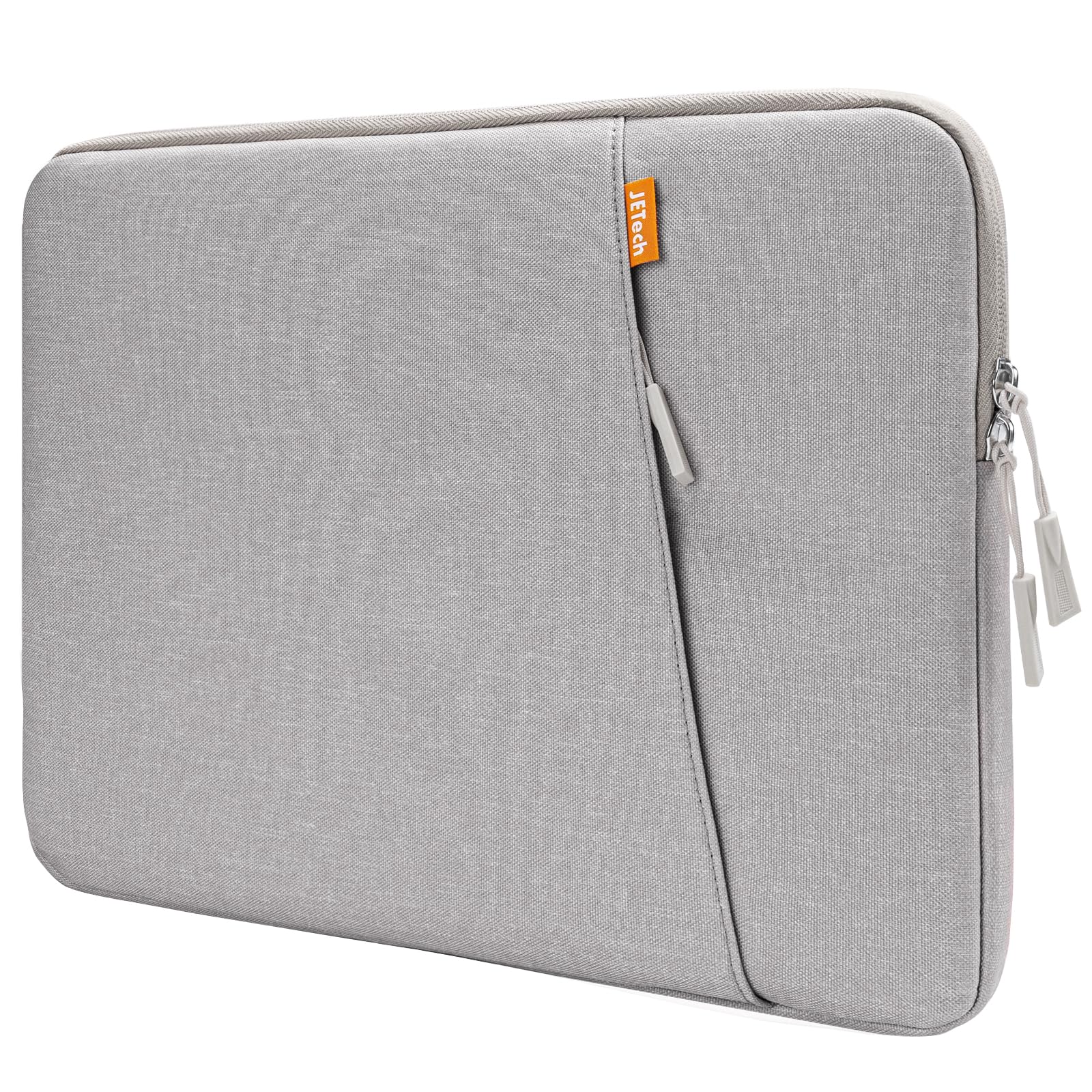 JETech Laptop Sleeve for 13-14Inch MacBook Neo (A18 Pro), MacBook Air/Pro (M1-M5) 2020-2026, 13-13.6 Inch Notebook, Waterproof Shock Resistant Bag Case with Accessory Pocket (Light Grey)