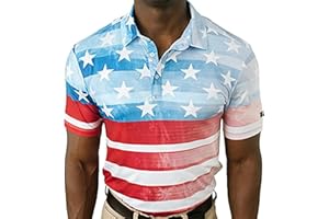 YATTA GOLF - Mens Golf Shirt Moisture Wicking Quick-Dry Short Sleeve - Standout Performance Casual Polo Shirts for Men
