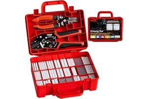 PEBA Crimping Tool and JST Connector Kit, 30 Types of 1.0mm JST-SH, 1.25mm JST-GH, 1.5mm JST-ZH, 2.0 mm JST-PH Connectors & Contacts, Crimping Pliers AWG 32-22 for 1.0mm - 2.0mm Pitch Pin Terminal