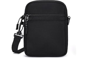 Lohol Mini Messenger Bag Crossbody Bag for Men Women, Water Resistant Small Sling Shoulder Satchel Purse for Travel Work