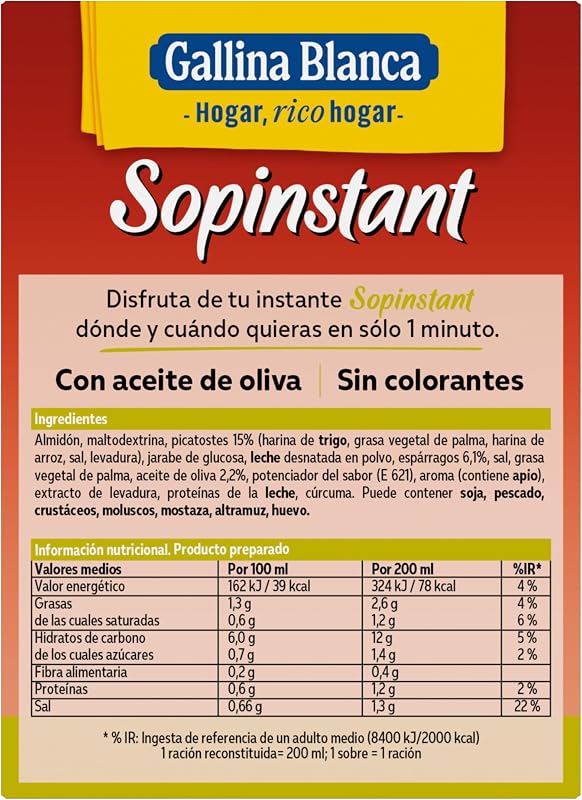 · Sopinstant Crema de Espárragos con Picatostes
