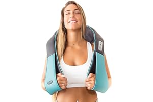 InvoSpa Shiatsu Neck and Back Massager with Heat - Deep Kneading Pillow for Massage - Electric Full Body Massager