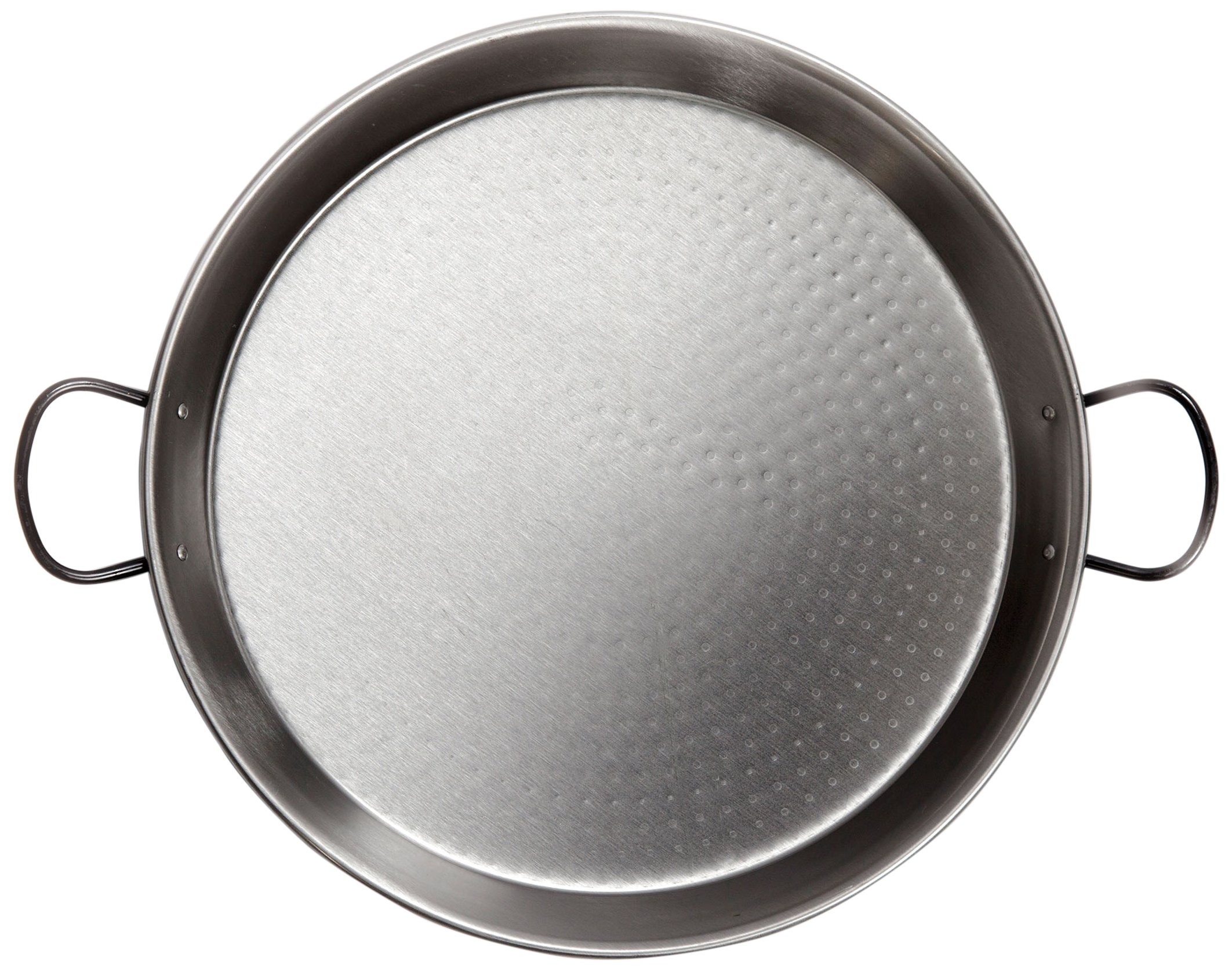Vaello La Valenciana Polished Steel Special Thickness Paella Pan, 38 Cm