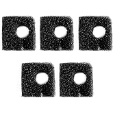 Aquarium Filter Accessories 5 Pieces Bio-sponges for WP-607H Hang on Back Filter Black
