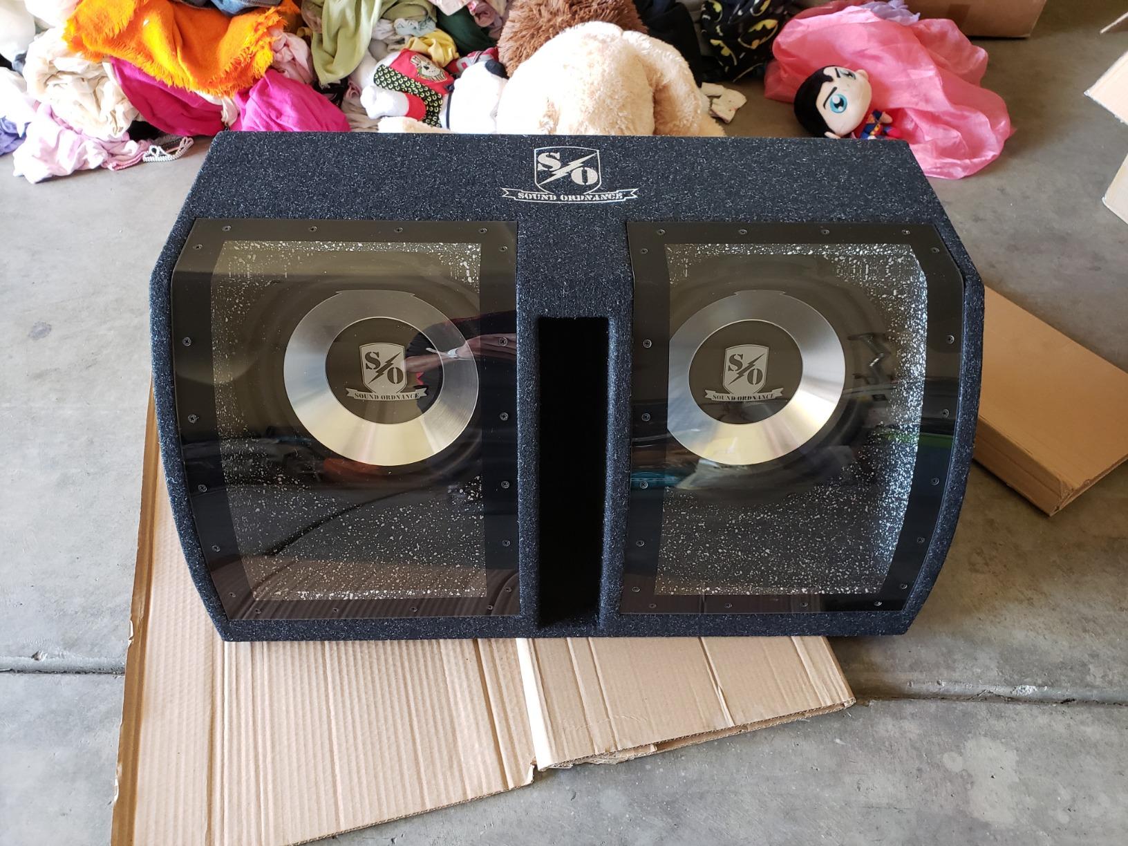 37/mo Finance Sound Ordnance B24 Dual 12" Band Pass Subwoofer Box