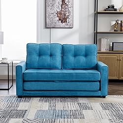 ERYE 3 Fold Upholstered Tufted Futon Sofa Bed