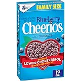 Cheerios Blueberry Heart Healthy Cereal, Gluten Free Cereal With Whole Grain Oats, 19 OZ Family Size