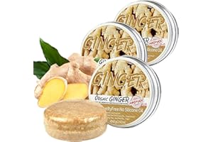 PIGDUN 3 Pcs Ginger Shampoo Bar Soap, Ginger Shampoo Bar For Hair Growth, Natural Organic Ginger Hair Growth Shampoo Bar