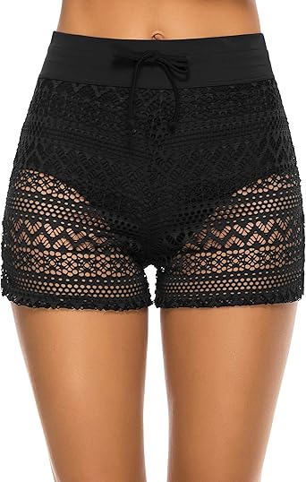 amazon women's swim boy shorts