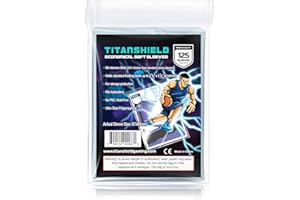 TitanShield 125 Count 60-Microns Thickness Soft Penny Card Sleeves 2-5/8” x 3-5/8” (67x94mm), Ultra Clear