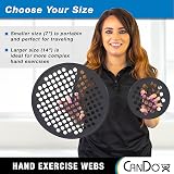 CanDo Power-Web Hand Grip Trainer - 17cm Black - Adjustable Resistance view 2