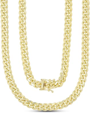 14K Yellow Gold 9mm Solid Miami Cuban 280 26" Chain With Box Lock