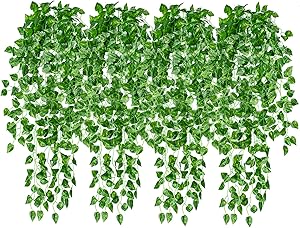 4 Pcs Artificial Hanging Plants 35.4