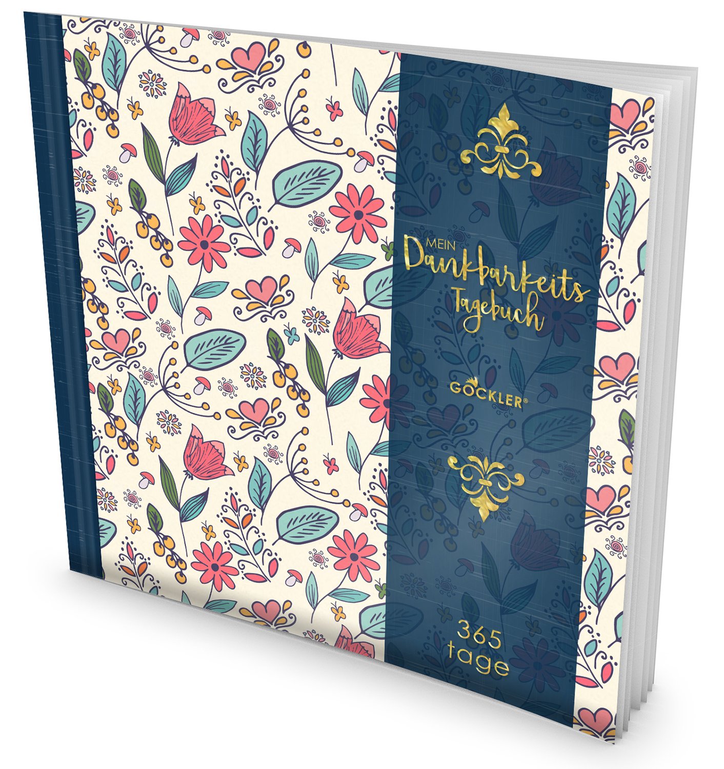 GOCKLER® Dankbarkeits-Tagebuch: 365 Tage Erfolgs Journal für mehr Achtsamkeit, Gelassenheit & Glück im Leben +++ NEUE AUFLAGE mit glänzendem Softcover +++ DesignArt.: Handgezeichnet