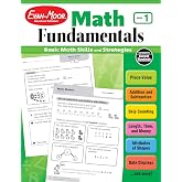Evan-Moor Math Fundamentals Workbook, Teacher Reproducibles, 224 Pages, Grade 1