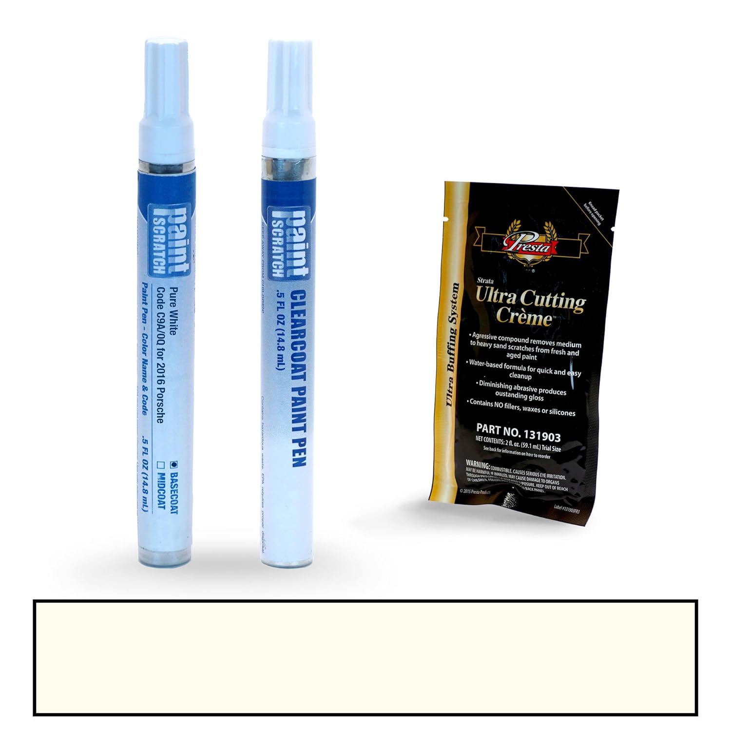 PAINTSCRATCH Pure White C9A/0Q for 2016 Porsche Macan Touch Up Paint Pen Kit