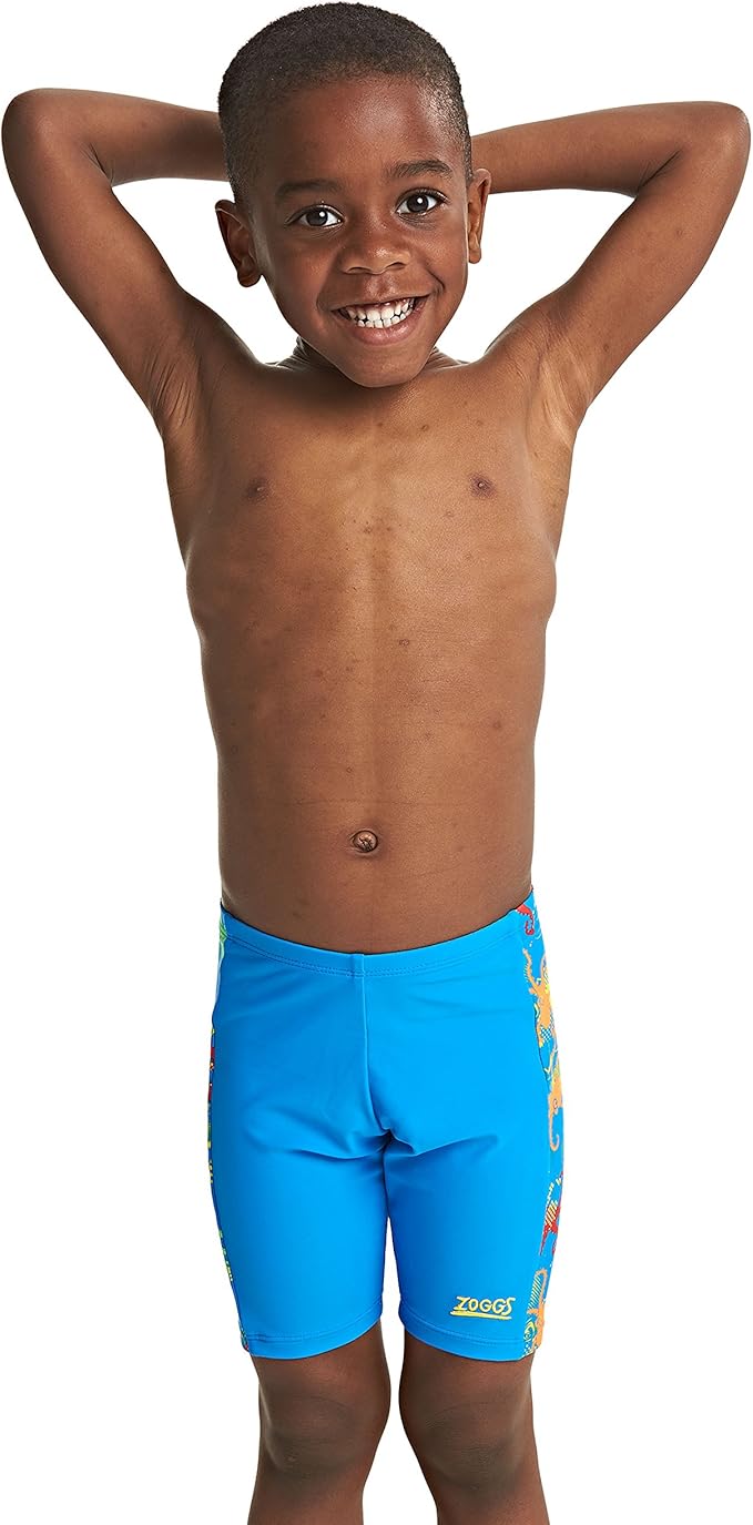 Zoggs Boys' Octopus Fever Spliced Mini Jammer, Blue/Multi, 6 Years