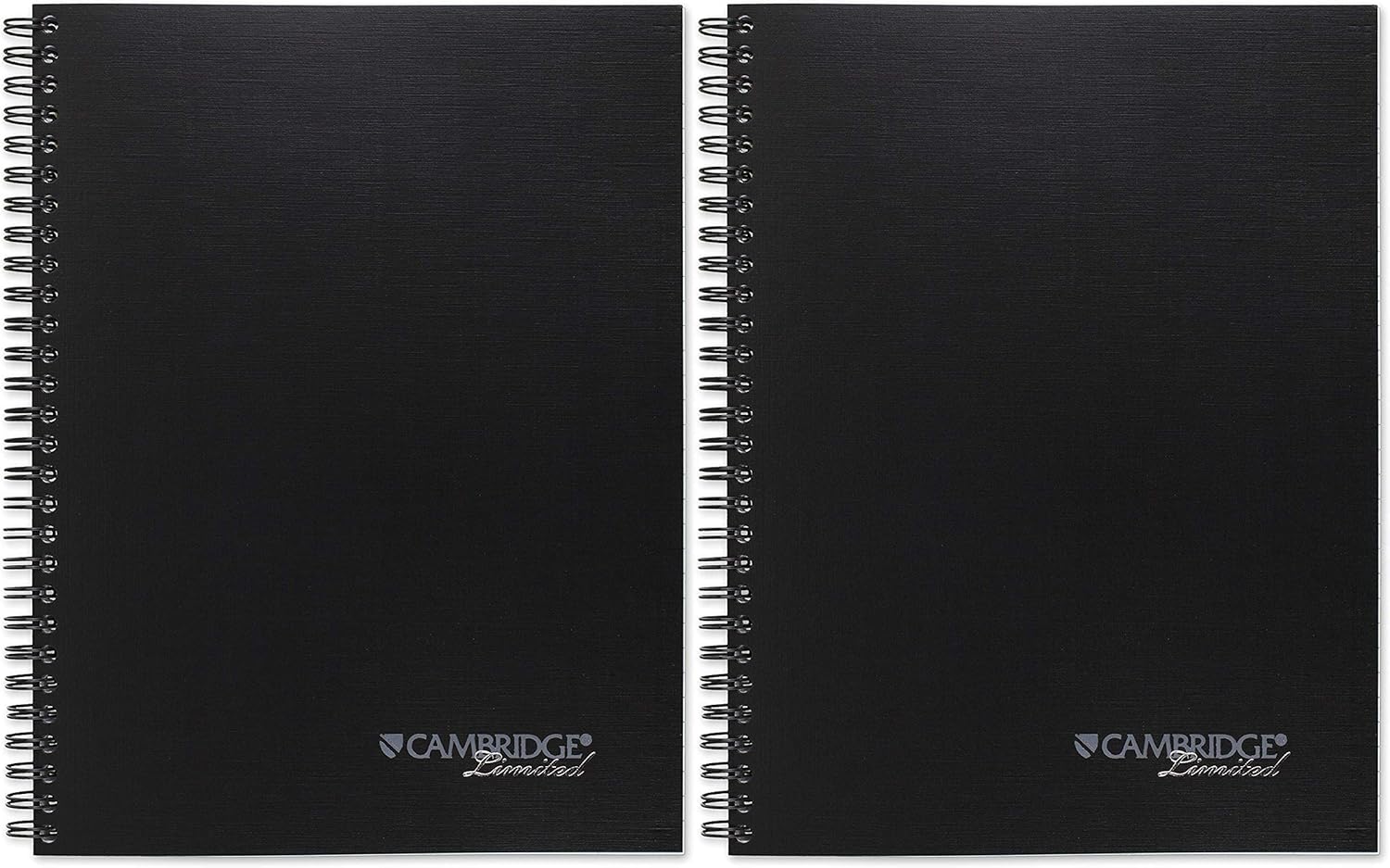 2 Pack 06672 Black Cambridge Limited Business Notebook Wirebound Legal