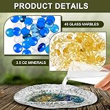 Huquary 2 Sets Bee Watering Station Butterfly Waterer Feeder Bath Bowl 40 Beads view 3