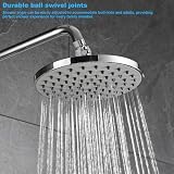 Hausdec Brass Chrome Universal 1/2 Inch Shower Head Swivel Ball Joint view 2