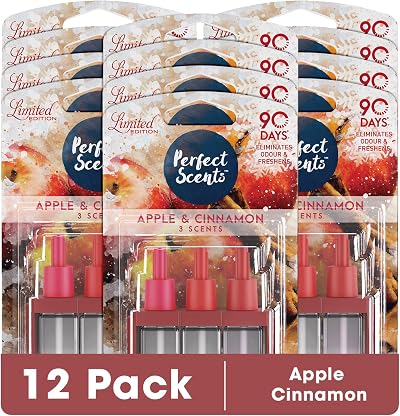 Perfect Scents 3 Scents Air Freshener Refill Pack 12 20ml 3volution Apple
