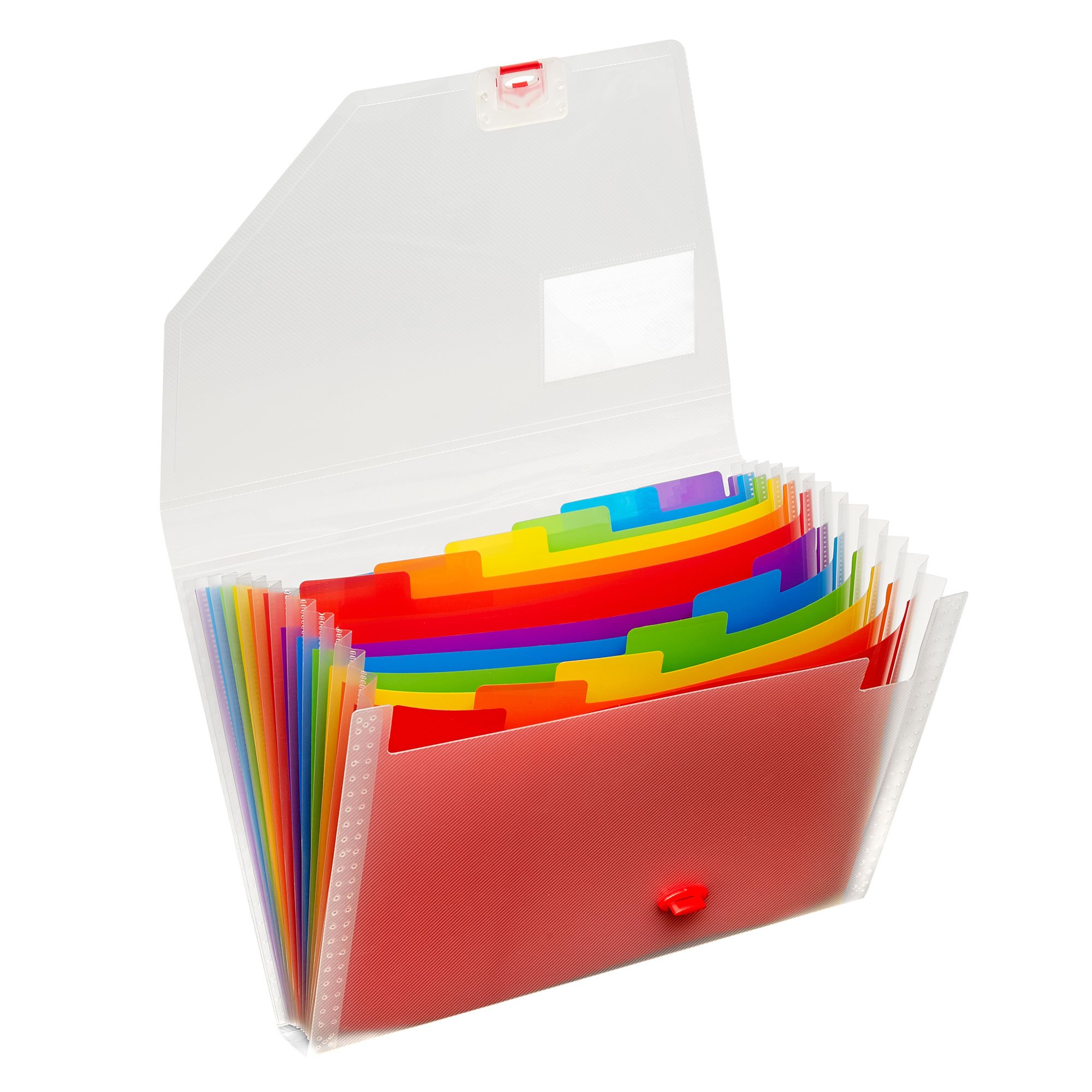 Snopake A4 Rainbow Expanding Organiser 13-Part [Pack of 1] Ref: 15768