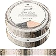 Tinyspool & Co. Jelly Roll Fabric Strips for Quilting, Crafting, and Sewing, 40 Strip Assorted Bundle, Soft Cotton for Blanke