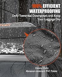 Kimevan Waterproof Rooftop Cargo Carrier, Upgrade