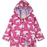 Hatley Girls' Button-up Printed Rain Jacket