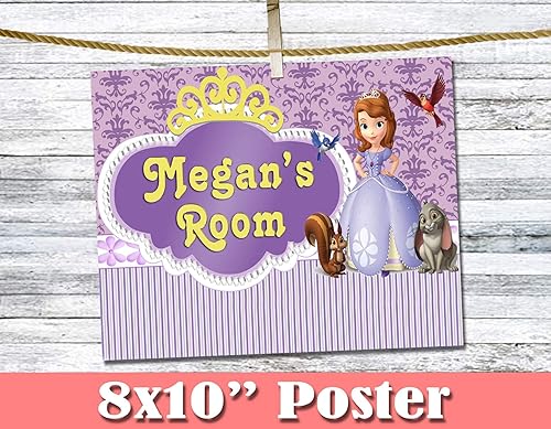 Amazon Com Sofia The First Poster 8x10 Personalized Poster Poem