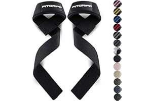 Fitgriff® Lifting Wrist Straps for Weightlifting, Gym, Deadlift, Workout (Made of Premium Cotton & Padded) - Men & Women