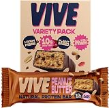 Vive Vegan Protein Bars Variety Pack 12 High Fibre Gluten Free view 1