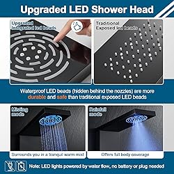 ROVOGO Led Shower Panel Tower System with Mist